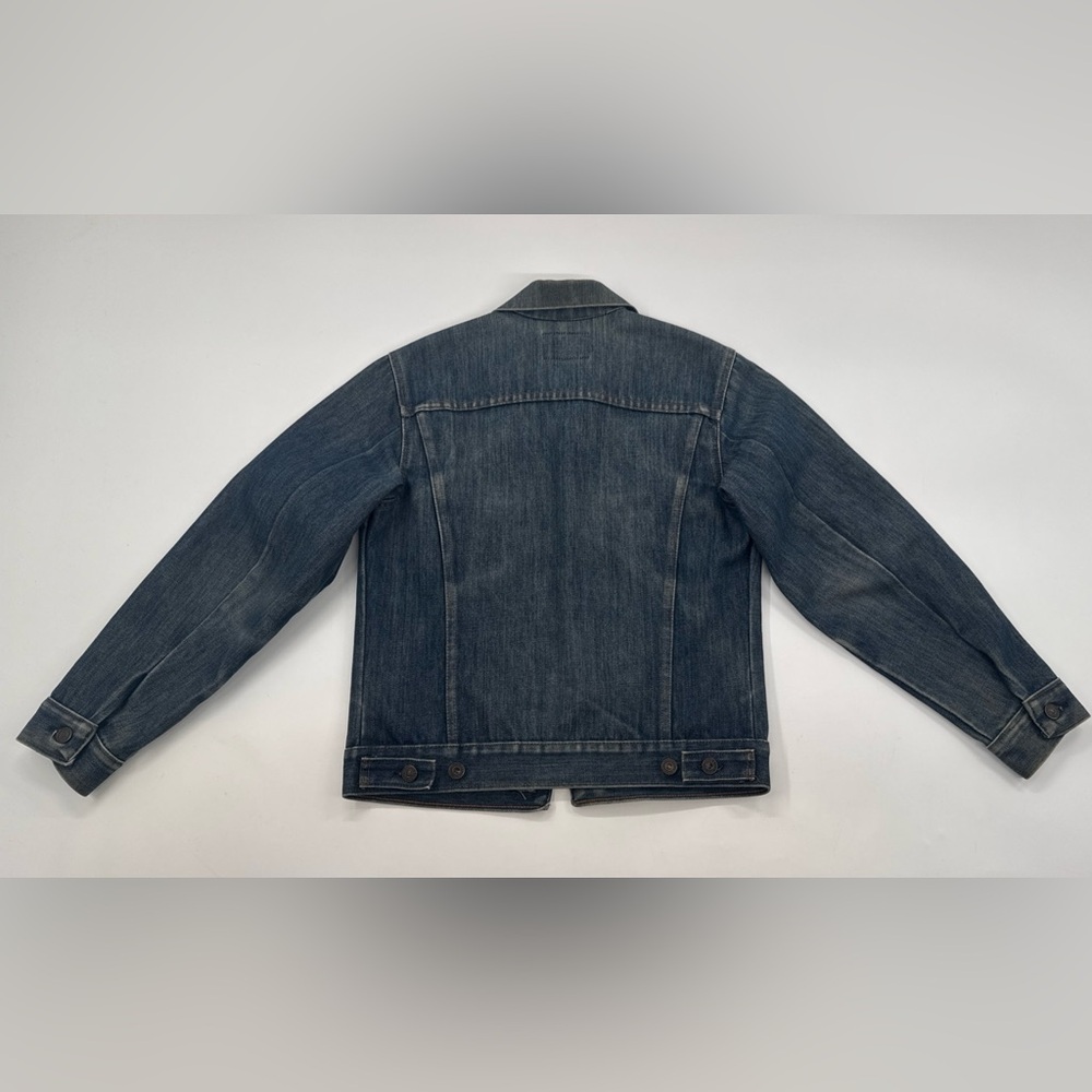 Vintage 70s Levi's Orange Tab Denim Jacket Mens CROP Small Trucker USA Indigo - Picture 5 of 16